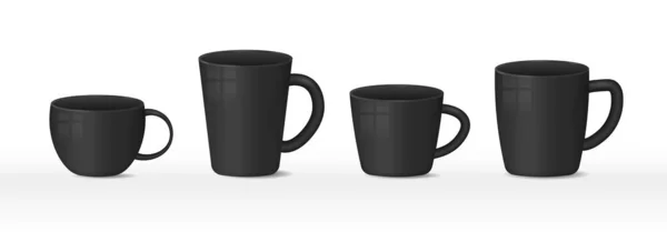 Realistisk blank mugg. — Stock vektor