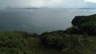 Liman kenti Nakhodka Sonbaharı, hava manzarası