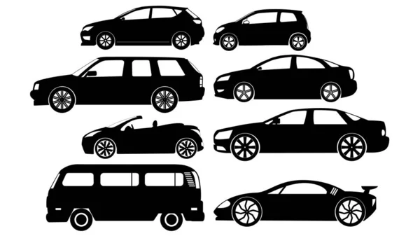 Ícones adesivos carro cor preta Ilustrações De Stock Royalty-Free