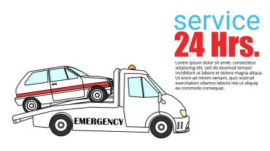 komik çekici kamyon 