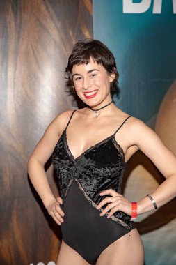 Olive Glass, 24 Ocak 2019 'da Las Vegas, Nevada' daki Hard Rock Otel ve Kumarhanesinde 2019 AVN Yetişkin Eğlence Fuarı 'na katılıyor.