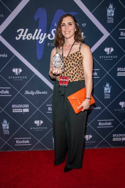Kristy Ellington, 17 Ağustos 2019 'da Harmony Gold Theater, Los Angeles' ta düzenlenen 15. HollyShorts Film Festivali Kapanış Gecesi 'ne katıldı.