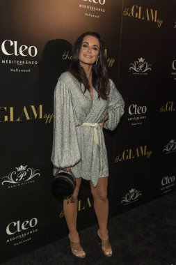Kyle Richards 19 Haziran 2019 'da Cleo Hollywood, Hollywood, CA' daki Glam App ve Paris Hilton 'a katılır.