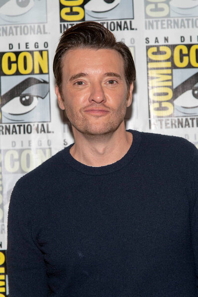 Jason Butler Harner attends 2019 Comic-Con International "neXT" Press Room at Hilton Bayfront, San Diego, California on July 19 2019