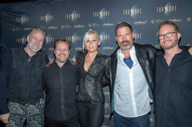 Brian Henson, James Ganiere, Gigi Edgley, Ben Browder, Rockne S. O 'Bannon 2019 Comic-Con International Marvel' s FARSCAPE 20. yıl dönümü partisine katıldılar.