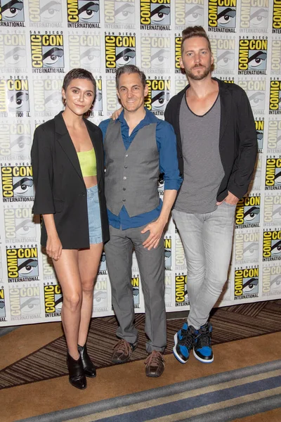 Alyson Stoner Jason Spisak Troy Baker Στο 2019 Comic Con — Φωτογραφία Αρχείου