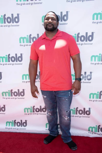 Darius Cottrell Attends Mifold Celebrity Parents Kids Fun Day Awesome — стоковое фото