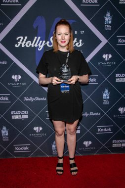 Erin Rye, 17 Ağustos 2019 'da Harmony Gold Tiyatrosu' nda düzenlenen 15. HollyShorts Film Festivali Kapanış Gecesi 'ne katıldı.