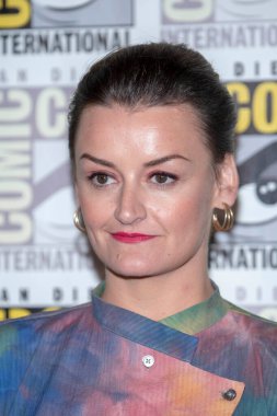 Alison Wright 20 Temmuz 2019 'da Hilton Bayfront, San Diego, Kaliforniya' da düzenlenen Uluslararası Comic-Con Uluslararası 