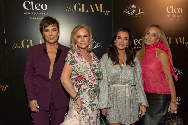 Kris Jenner Paris Hilton Kyle Richards Faye Resnick Asisten Glam — Foto de Stock