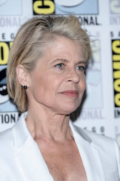 Linda Hamilton Attends 2019 Comic Con International Paramount Terminator Dark — Stock Photo, Image