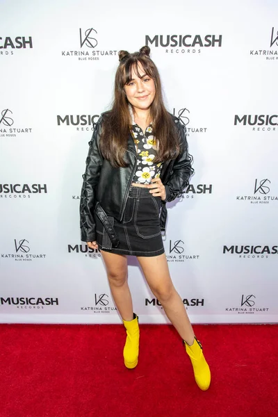 Alyssa Boisblanがミュージカシュ レコードに出席しますカトリーナは 9月にカリフォルニア州ハリウッドのリエゾンレストランでシングルレコードブルーローゼズリリースパーティーを開始28 2019 — ストック写真