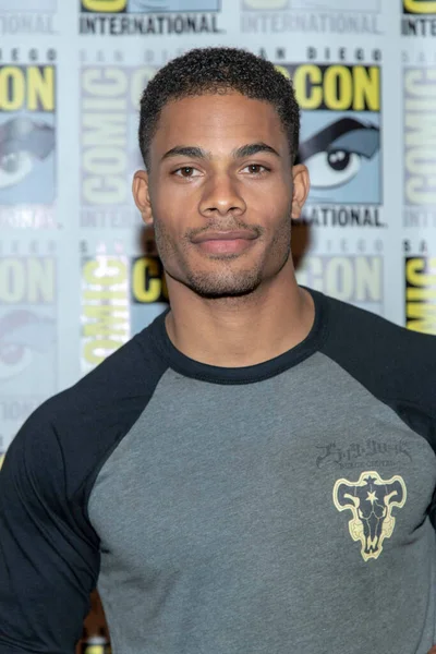 Jordan Calloway Účastní 2019 Comic Con International Black Lightning Hilton — Stock fotografie