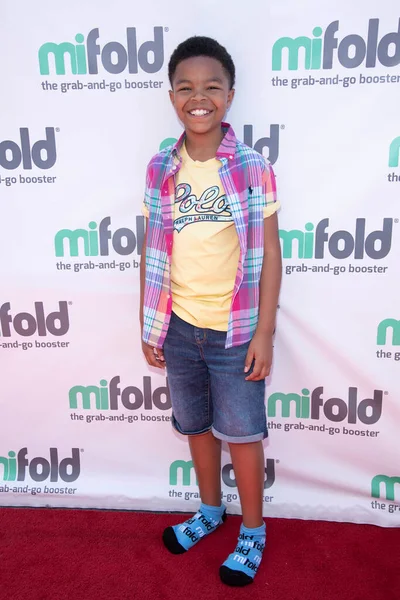 Isaiah Morgan Woont Mifold Celebrity Parents Kids Fun Day Bij — Stockfoto