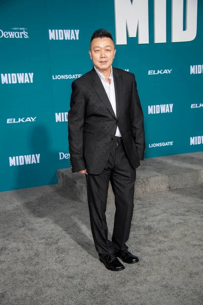 Peter Luo Participa Estreia Mundial Midway Lionsgate Regency Village Theatre — Fotografia de Stock