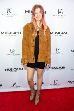Avalon Kroeger 28 Eylül 2019 tarihinde Hollywood 'daki Liaison restoranında Musicash Records Katrina Stuarts Single Record 