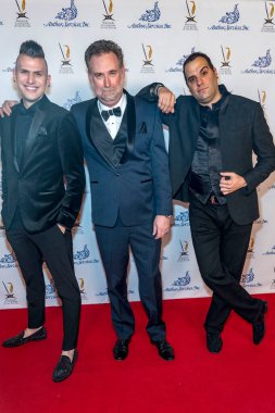 Joel Meyers, Ruben Padilla, Spidey 8 Nisan 2018 'de Los Angeles, MacArthur' da düzenlenen 34. yıllık L. Ron Hubbard Başarı Ödülleri 'ne katıldı.