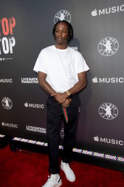 Joey Badass, CANT STOP STOP STOP STOP 'un Los Angeles galasına katılıyor. 21 Haziran 2017' de WGA 'da kötü bir çocuk hikayesi, Beverly Hills, CA.  