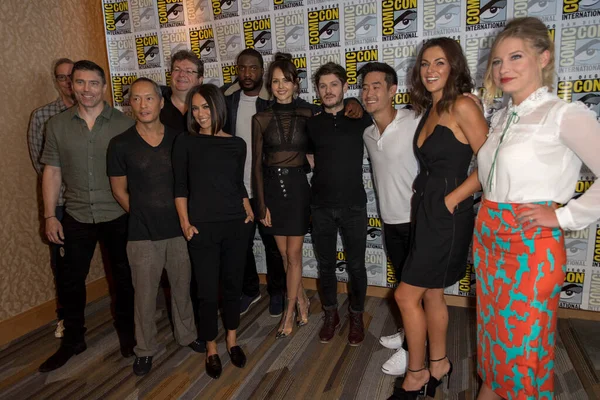 Cast Woont Marvel Inhumans Perszaal Bij Comic Con 2017 Juli — Stockfoto
