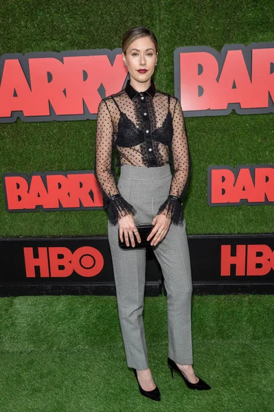 Amanda Crew Attends Premiere Hbo Barry Neuehouse Hollywood March 2018 — Stock Photo, Image