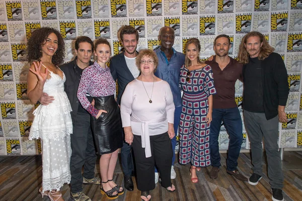 Elenco Participa Sala Imprensa Midnight Texas Comic Con 2017 Julho — Fotografia de Stock