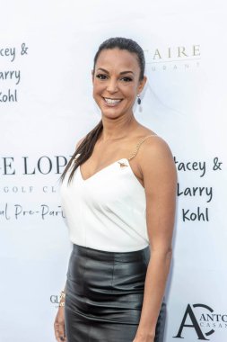 Eva LaRue, 6 Mayıs 2018 'de Los Angeles' taki Baltaire Restoranı 'nda düzenlenen 11. George Lopez Klasik Golf Öncesi Partisi' ne katıldı.