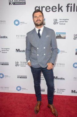 Christos Vasilopoulos 11. Geleneksel Los Angeles Yunan Film Festivali 'ne 11 Haziran 2017' de Mısır Tiyatrosu 'nda Kapatılan Kırmızı Halı' da katıldı, Hollywood CA. 