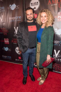 Jamie Elman, Erica Ibsen 1 Şubat 2018 'de Los Angeles' taki Laemmle 's Ahrya Güzel Sanatlar Tiyatrosu' nda 