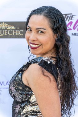 Aktris Nikki Perez, Hazel-E 'nin 10 Eylül 2025' te Melrose, Los Angeles 'taki The Lash Plug' da düzenlediği Lüks Açılan Hediyeler Süitine katıldı.