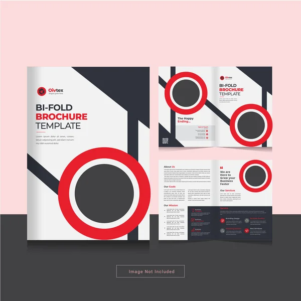 Fold Brochure Design Template Your Corporate Business Advertising Agency Annual — 스톡 벡터