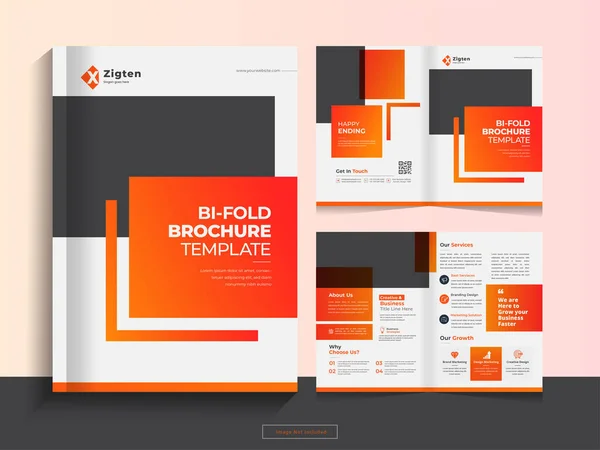 Bu Bi, A4 biçiminde, profesyonel, modern, minimal ve soyut tasarımlı şirket, iş, reklam, pazarlama, ajans, yıllık rapor kapağı, dergi ve internet işi için broşür katlama şürü.