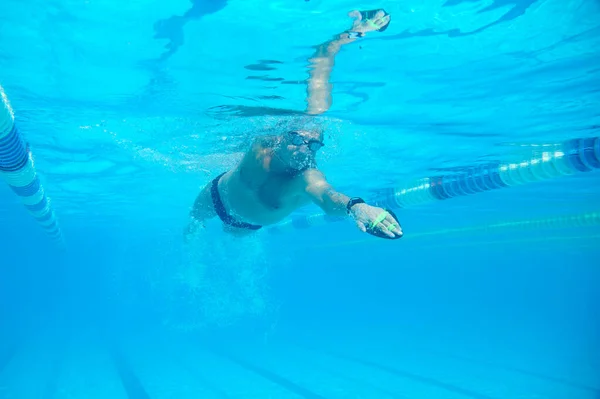 Schwimmer Großen Freibad — Stockfoto