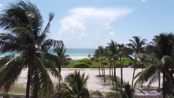 Miami Beach Déli Partját Ismét Lezárták Koronavírus Járvány Miatt Miami — Stock videók
