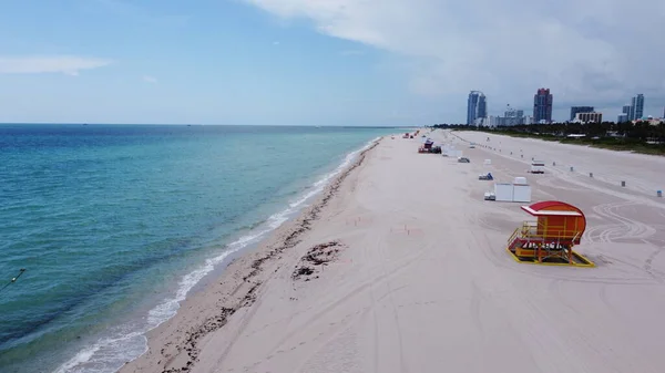 Południowa Plaża Miami Została Ponownie Zamknięta Powodu Epidemii Koronawirusów Miami — Zdjęcie stockowe