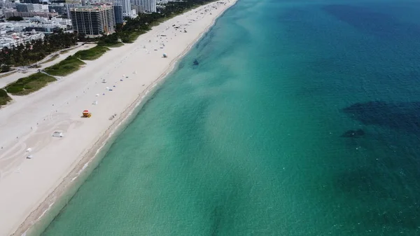 South Beach Miami Beach Été Fermé Nouveau Raison Épidémie Coronavirus — Photo