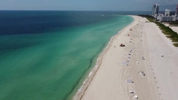 South Beach Miami Beach Foi Fechada Novamente Devido Surto Coronavírus — Vídeo de Stock