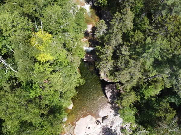 Kancomangus Stezka New Hampshire Drone Pohled Lincoln River Stezka — Stock fotografie