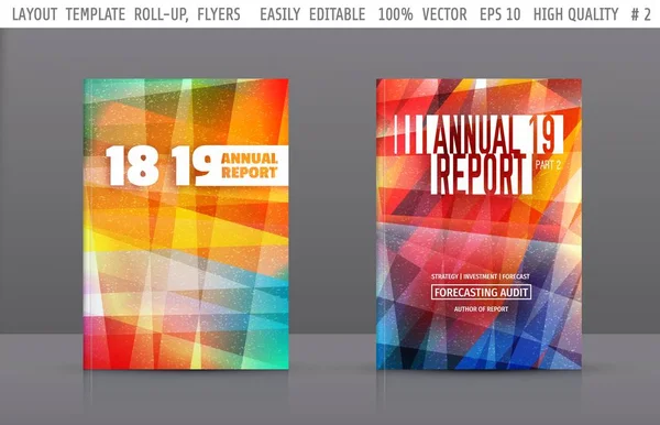 Set vektör şablon düzeni faaliyet raporu, broşür, kapak, el ilanı, broşür, iş sunumu, kitapçık, kitap, dergi, afiş, belge, poster, promosyon, katalog, rulo. Arka plan illüstrasyon