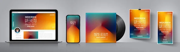 Parti posteri. Marka tasarımı. Soyut banner vektör şablonu. Akıllı telefon için duvar kağıdı arka planı. Modern şablon tasarımı. Turuncu, soyut serin arka plan. Müzik dansı etkinliği. Vektör çizimini ayarlama