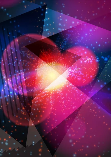 Renkli üçgenlerin arka planında modern soyut desen vektör arka plan veya Duvar Kağıdı. Üçgen şekiller, parlak dokular. Broşür, kart, el ilanı, poster, kapak için soyut arka plan.