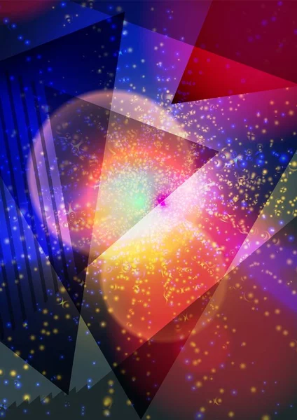 Renkli üçgenlerin arka planında modern soyut desen vektör arka plan veya Duvar Kağıdı. Üçgen şekiller, parlak dokular. Broşür, kart, el ilanı, poster, kapak için soyut arka plan.