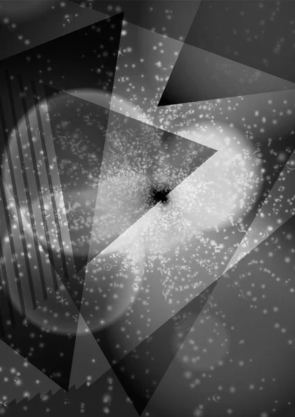 Modern soyut vektör arka plan şablonu veya duvar kağıdı siyah beyaz üçgenler arka plan. Üçgen şekiller, parlak dokular. Broşür, kart, el ilanı, poster, kapak için soyut arka plan.