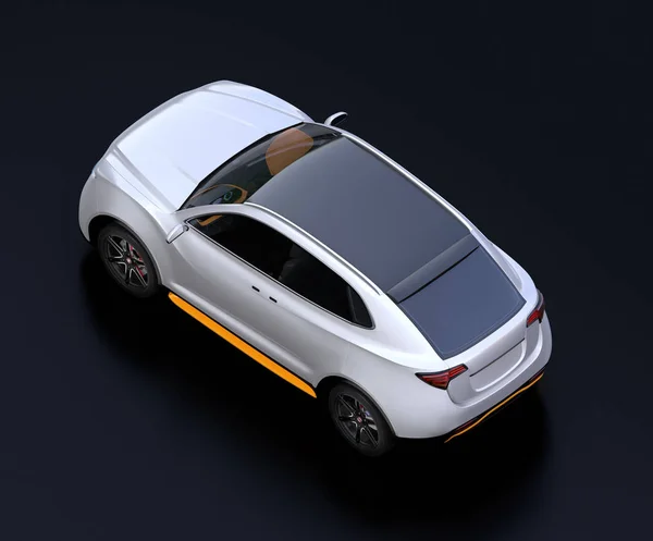 Isometric View Electric Suv Car Black Background Rendering Image — Stock Photo, Image