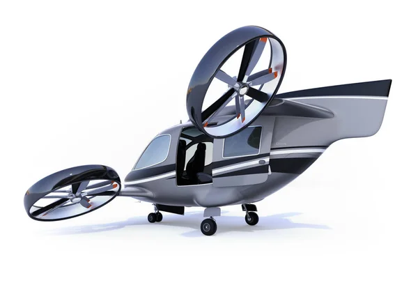 Rear View Passenger Drone Isolated White Background Rendering Image — Stock Photo, Image