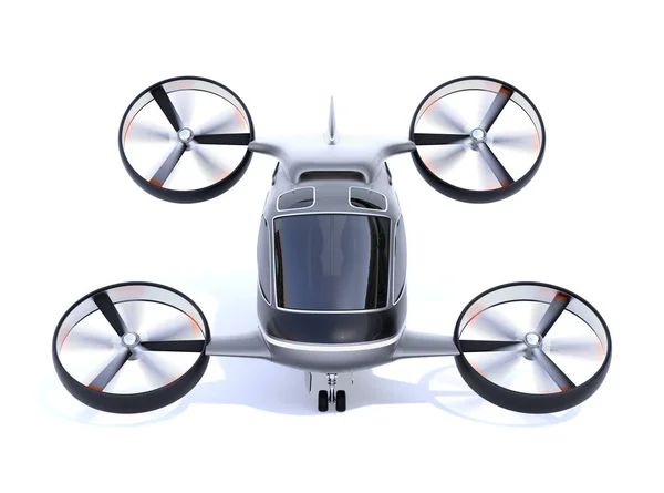 Front View Passenger Drone Isolated White Background Rendering Image — Stock Photo, Image
