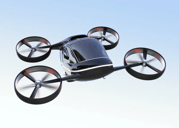 Self Driving Passenger Drone Flying Sky Rendering Image — Stock Photo, Image