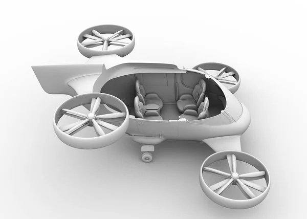 Sombreado Arcilla Que Representa Vista Corte Passenger Drone Con Diseño — Foto de Stock