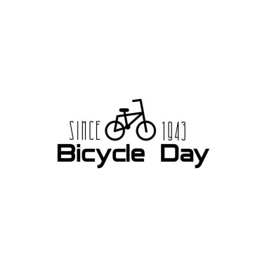 Concept World bisiklet günü illüstrasyonu. Vektör illüstrasyonu - Vektör.