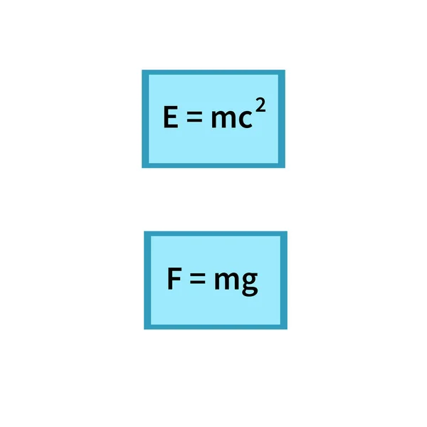 Oktatási Iskola Főiskolai Képlet Fizika Matematika Matek Ikon Vektor Illusztráció — Stock Vector