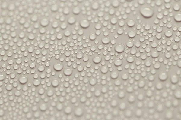 Water Drops Gray Background Selective Focus — Stock Photo, Image
